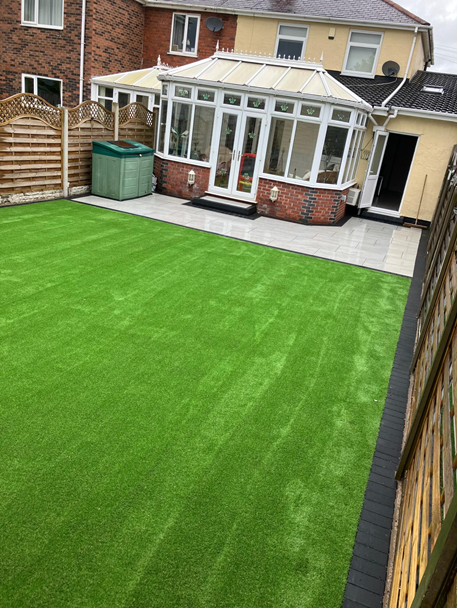 Finished porcelain garden project